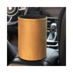 Universal Waterproof Car Storage Trash Can Basket Internal Garbage Organizer - Beige