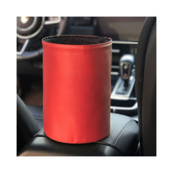 Universal Waterproof Car Storage Trash Can Basket Internal Garbage Organizer - Red