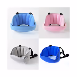 Baby Head Fixed Sleeping Pillow Adjustable Kids Car Seat Head Support - Deep Blue