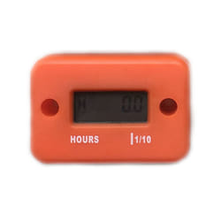 Motorcycle Engine Counter Hour Meter Waterproof Digital Hour Meter LCD - Orange
