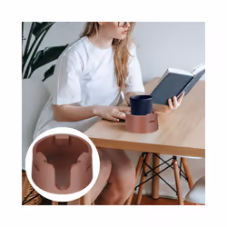 Holder Cup Drink Anti Spill Sofa Couch Coaster Can Arm Table Desk Marine - Brown