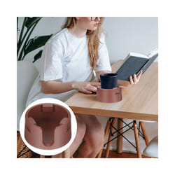 Holder Cup Drink Anti Spill Sofa Couch Coaster Can Arm Table Desk Marine - Brown