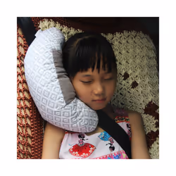 Car Pillow Neck Headrest Cushion for Baby Kids Cute Car Seat Belts Pillow - Pink