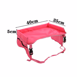 Kids Children Travel Tray Car Seat Travel Tray Toddler Travel Tray Holder - black