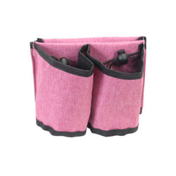 Portable Drink Carrier Water Bottle Organizer Luggage Travel Cup Holder - rose red