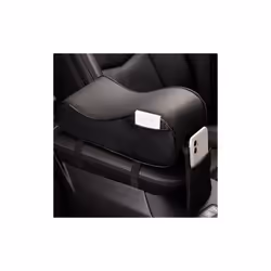 Car Center Console Armrest Pad Vehicle Central Armrest Box Soft Memory - black