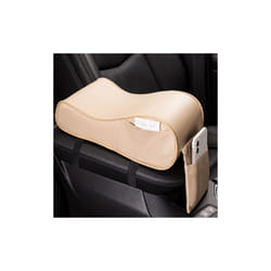 Car Center Console Armrest Pad Vehicle Central Armrest Box Soft Memory - beige
