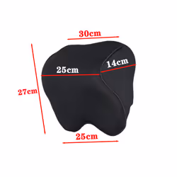 Car Headrest Neck Pillow Auto Car Seat Pillow Memory Foam Breathable Head - grey