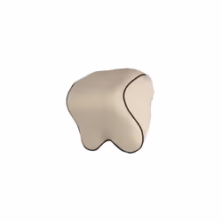 Car Headrest Neck Pillow Auto Car Seat Pillow Memory Foam Breathable Head - beige
