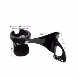 Motorcycle Rear Passenger Drink Cup Holder For Harley Electra Glide Ultra - B