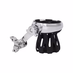 Handlebar Handle Bar Mount | Road Glide Cup Holder | Drink Cup Holder - Chrome