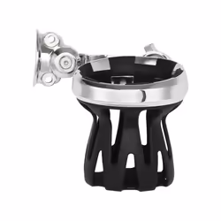 Handlebar Handle Bar Mount | Road Glide Cup Holder | Drink Cup Holder - Chrome