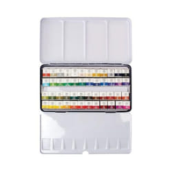 Mungyo Sargent Art 32-6048 Artist Quality 48ct Professional Watercolor Set, Tin Case