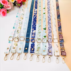 Printed webbed crossbody strap Camera phone Crossbody strap Women&apos;s bag Crossbody strap