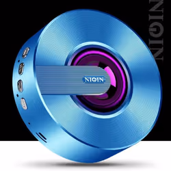 Wireless Bluetooth Speaker Loud Mobile Phone Mini Portable Outdoor Small Steel Gun Home Audio Car - Blue