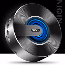 Wireless Bluetooth Speaker Loud Mobile Phone Mini Portable Outdoor Small Steel Gun Home Audio Car - Blue