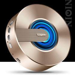 Wireless Bluetooth Speaker Loud Mobile Phone Mini Portable Outdoor Small Steel Gun Home Audio Car - Yellow