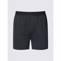 Uniqlo Japan Air Rhythm Border Trunks - 09 BLACK/XL