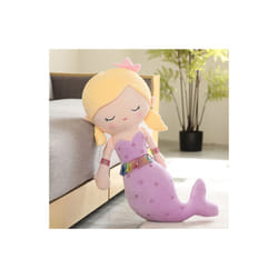 Large Mermaid High Quality Filled Cotton Stuffed Plush Toy for Girls Princess - Purple, 115cm