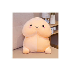 Trick  Plush Toy Simulation Boy Dick Plushie Real-life  Plush Hug Pillow - pink smile, 10cm