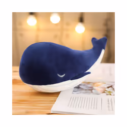 1pc 25CM Cartoon Super Soft Plush Toy Sea Animal Big Blue Whale Soft Toy