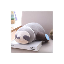 1pc 65-100cm New Cute Stuffed Sloth Toy Plush Soft Simulation Sloths Soft - Gray, 100cm