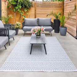 Concept Looms Jazz (Indoor/Outdoor), Polypropylene (PP), Blue, Rectangle, 1600 mm, 2200 mm, 7 kg