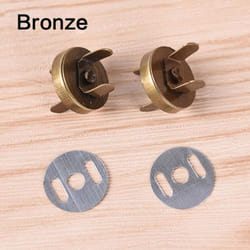 10Pcs Sewing Magnetic DIY Metal Snap Buttons Hand Needlework Accessories Clothes - yellow, 18mm