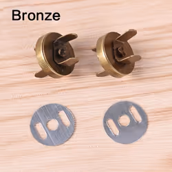 10Pcs Sewing Magnetic DIY Metal Snap Buttons Hand Needlework Accessories Clothes - yellow, 14mm