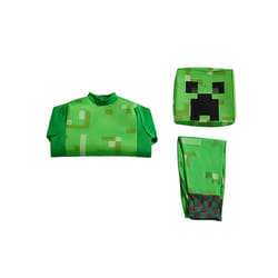 ) My World Kids Game Show Costume minecraft Halloween New Costume - green, L(Suitable height 125-135cm