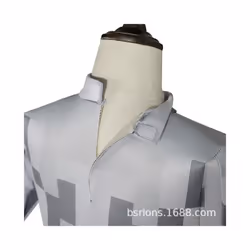 ) My World Kids Game Show Costume minecraft Halloween New Costume - grey, M(Suitable height 115-125cm
