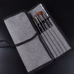 18 Pcs Artist Paintbrush Kit with Water Brush Sponge Mixing Knife Brush Bag Art Supplies for Acrylic Watercolor Gouache Painting