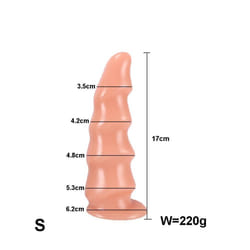 NEW Huge Anal Dildo Expansion Anal Plug Big Butt Plug Annal Dilator Masturbator Prostate Massager Adult Sex Toys For Men - B-Flesh-S