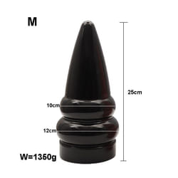 NEW Huge Anal Dildo Expansion Anal Plug Big Butt Plug Annal Dilator Masturbator Prostate Massager Adult Sex Toys For Men - A-Black-M