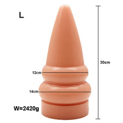 NEW Huge Anal Dildo Expansion Anal Plug Big Butt Plug Annal Dilator Masturbator Prostate Massager Adult Sex Toys For Men - A-Flesh-L