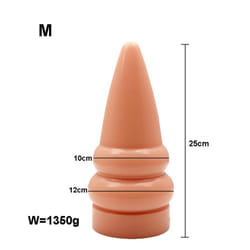 NEW Huge Anal Dildo Expansion Anal Plug Big Butt Plug Annal Dilator Masturbator Prostate Massager Adult Sex Toys For Men - A-Flesh-M