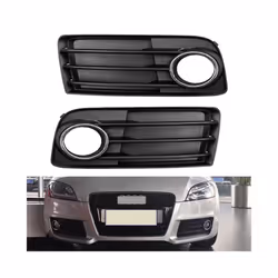 For Audi TT 2011 2012 2013 2014 Car Side Front Bumper Fog Light Grille Grill Cover 8J0807681J 8J0807682J - Left
