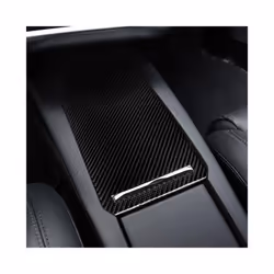 Replacement For Tesla Model S Center Console Storage Box Panel Cover Carbon Fiber Sticker Trim Decor Car Accessories