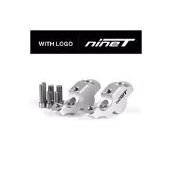 Motorcycle Handlebar Riser For Bmw R Ninr T Ninet Rninet Rnine T Pure - Silver - with LOGO