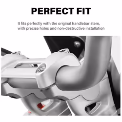 Motorcycle Handlebar Riser For Bmw R Ninr T Ninet Rninet Rnine T Pure - Silver - with LOGO