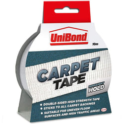 UniBond Permanent Carpet to Floor Tape High Strength Adhesive - 50 mm x 10 m, Clear