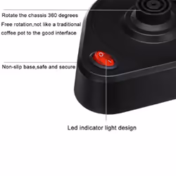 500ml 600W Electric Coffee Maker Pots Kettle Turkish Espresso Percolator Home Stainless Steel Tea Milk Coffee Machine