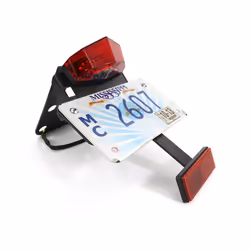 Tail Tidy License Plate Holder Bracket Fender Eliminator Kit Fit For Kawasaki - Dark Grey