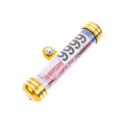 1pc Motorcycle Motorbike Tube Tax Disc Cylindrical Holder Frame License - Gold
