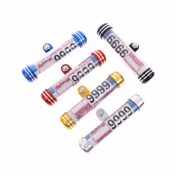 1pc Motorcycle Motorbike Tube Tax Disc Cylindrical Holder Frame License - Gold