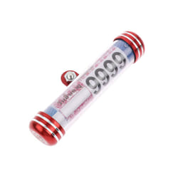 1pc Motorcycle Motorbike Tube Tax Disc Cylindrical Holder Frame License - Red