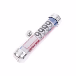 1pc Motorcycle Motorbike Tube Tax Disc Cylindrical Holder Frame License - Silver