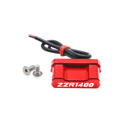 2023 2022 FOR KAWASAKI ZZR1400 ZZR 1400 2012-2021 2020 2019 2018 17 Adjustable - red LED lights