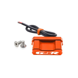 GSR logo For Suzuki GSR 750 600 400 GSR400 GSR600 GSR750 License Plate - orange LED lights