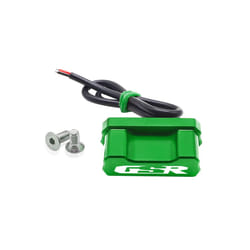 GSR logo For Suzuki GSR 750 600 400 GSR400 GSR600 GSR750 License Plate - green LED lights